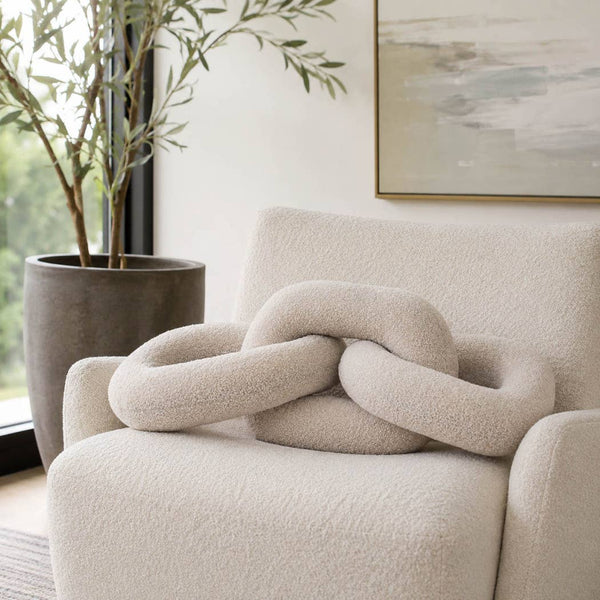 Ivory Cotton Polyester Plush Links, 30in
