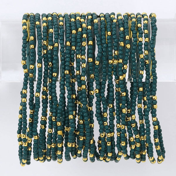 Solid Color 2mm Seed Bead Bracelets