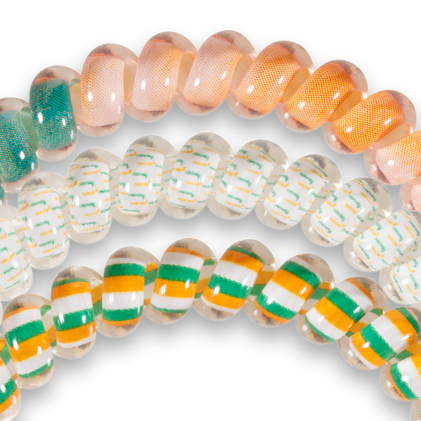 Spiral Hair Coils | Small | Univ. of Miami Hair Ties