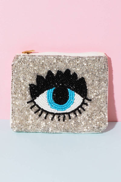 Beaded Eye Coin Purse