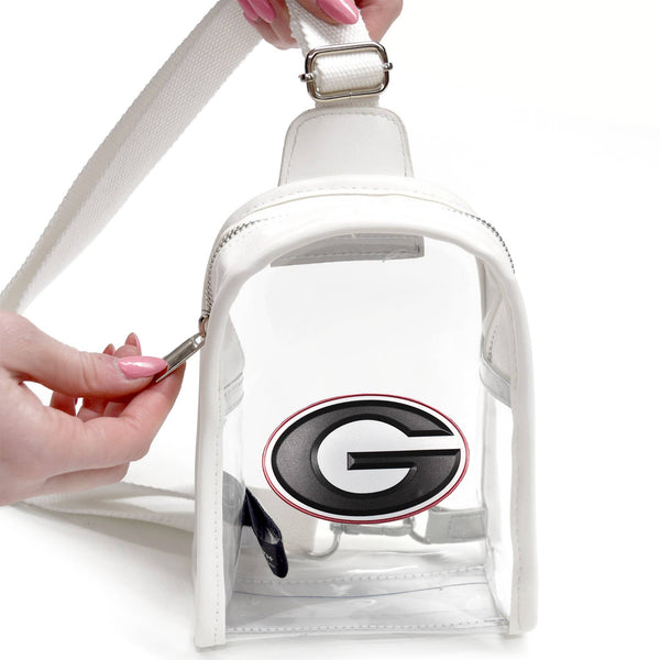 NCAA Georgia Bulldogs Clear 3D Mini Sling