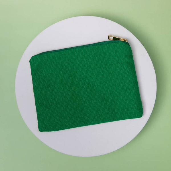 Christmas Nutcracker & Tree Seed Beaded Mini Coin Bag