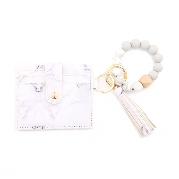 Beaded Bracelet Card Holder with Tassel Set - 12pc