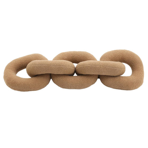 Brown Cotton Polyester Plush Links, 48in