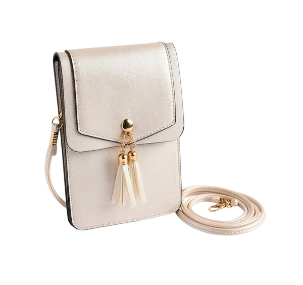 Crossbody Cell Phone Bag - Metallic Assortment