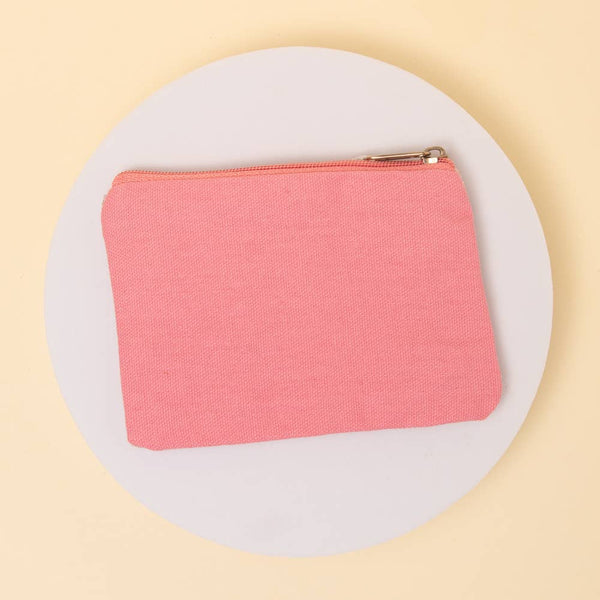 Feeling Jolly Christmas Beaded Embroidered Coin Bag