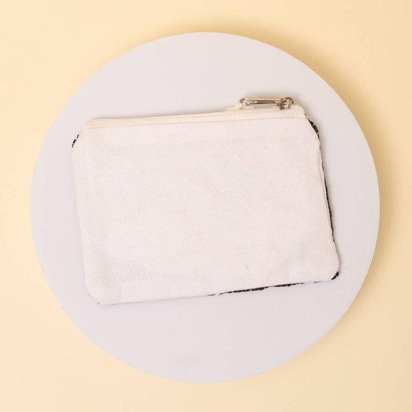 Jingle Bell Rock 'in Christmas Beaded Embroidered Coin Bag