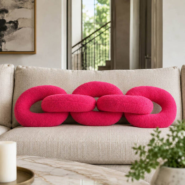 Pink Cotton Polyresin Plush Links, 48in.