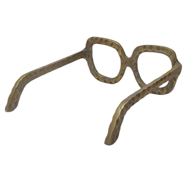 Gold Metal Aluminum Modern Glasses, 8in