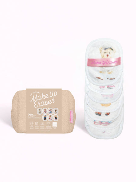 Teddy Bear 7-Day Gift Set & Plush Cosmetic Bag