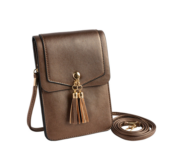 Crossbody Cell Phone Bag - Metallic Assortment