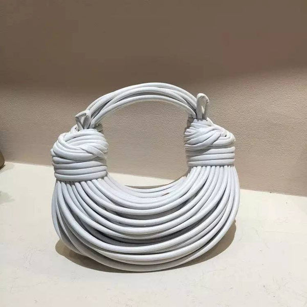 WHITE Double Knot Bag