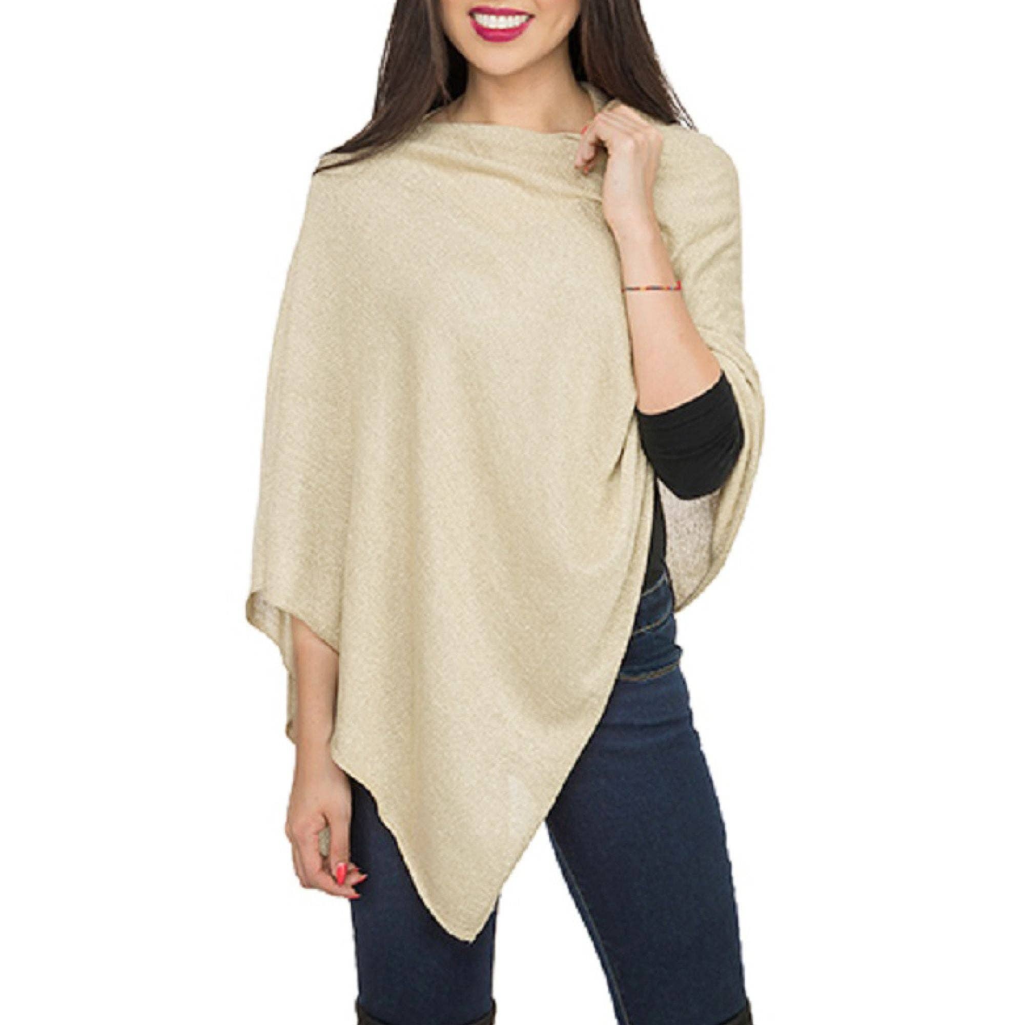 Elsa Metallic Light Weight Poncho - Chic Sparkle -
