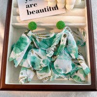 Boho Handmade Fabric Tassel Earrings for Women