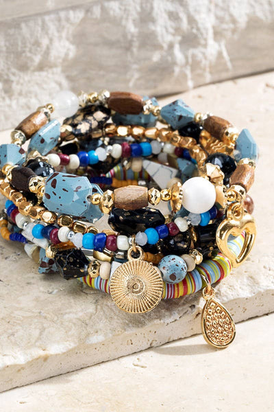 Layered Mixed Beads Bracelet