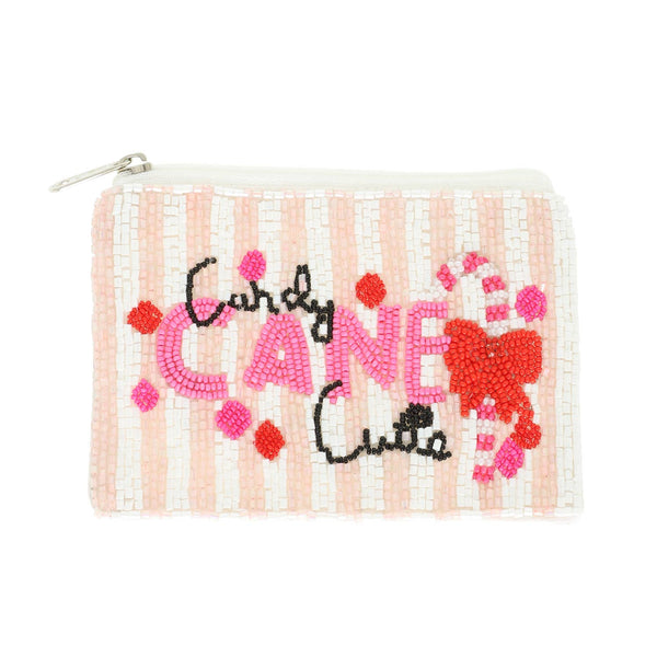 Christmas Candy Cane Cutie Coin Bag