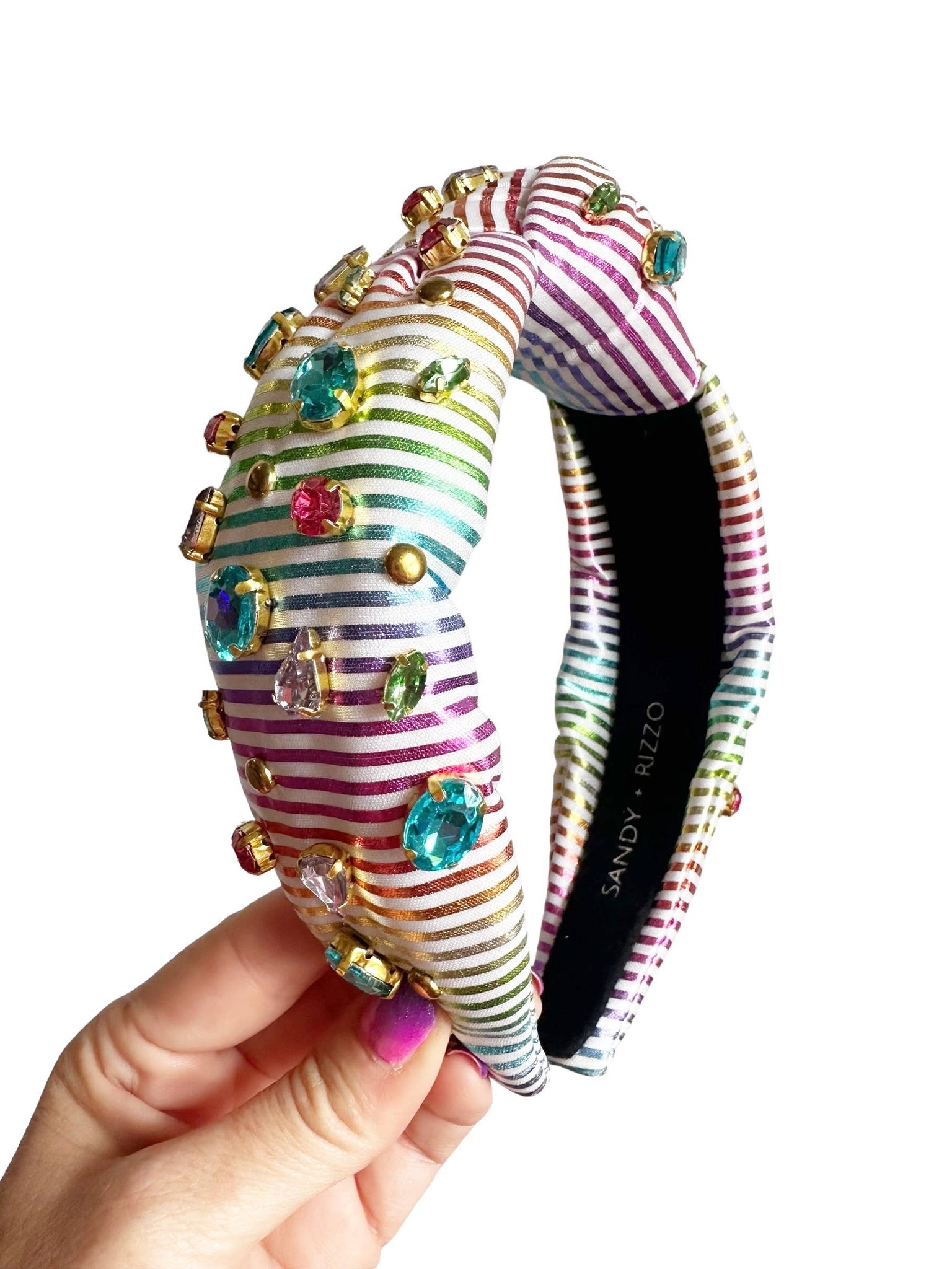 Rainbow Bejeweled Embellished Headband