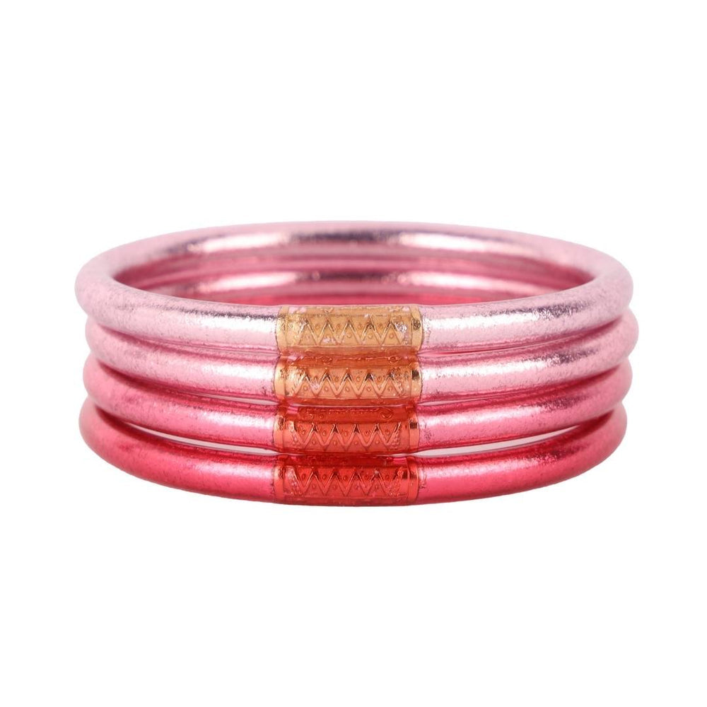 Carousel Pink All Weather Bangles (set of 4)