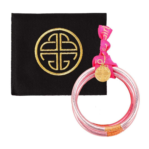 Carousel Pink All Weather Bangles (set of 4)