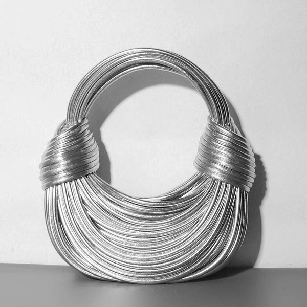 SILVER Double Knot Bag