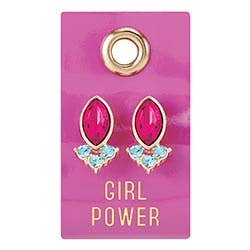 Gemstone Earring - Girl Power