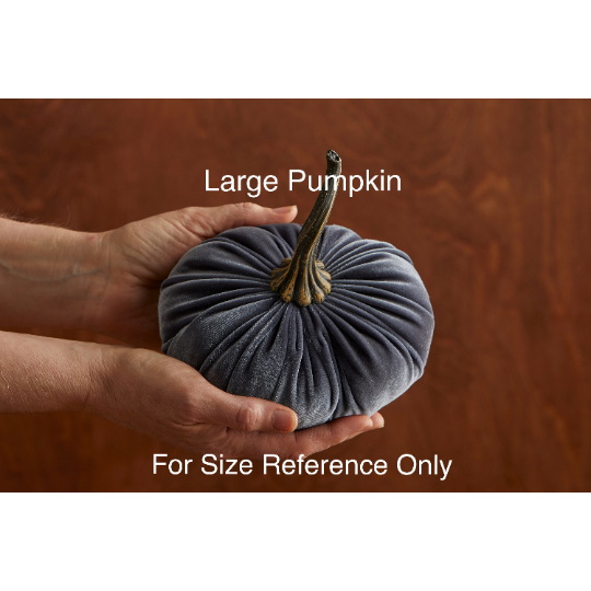 Assorted Large  Velvet Pumpkins
