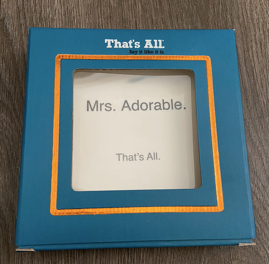 "Mrs. Adorable" Trinket Tray with monogram