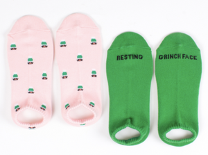 Resting Grinchface Ankle Socks