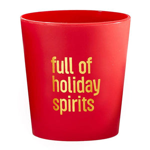 Gold Foil Frost Shot Cups - Holiday Spirits - Set of 10