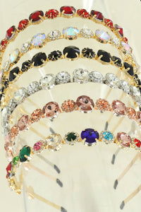 Varied Baroque Rhinestone Crystal Bejeweled Metal Headband