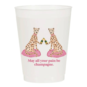 May Your Pain Be Champagne Frosted Cups: Pack of 10